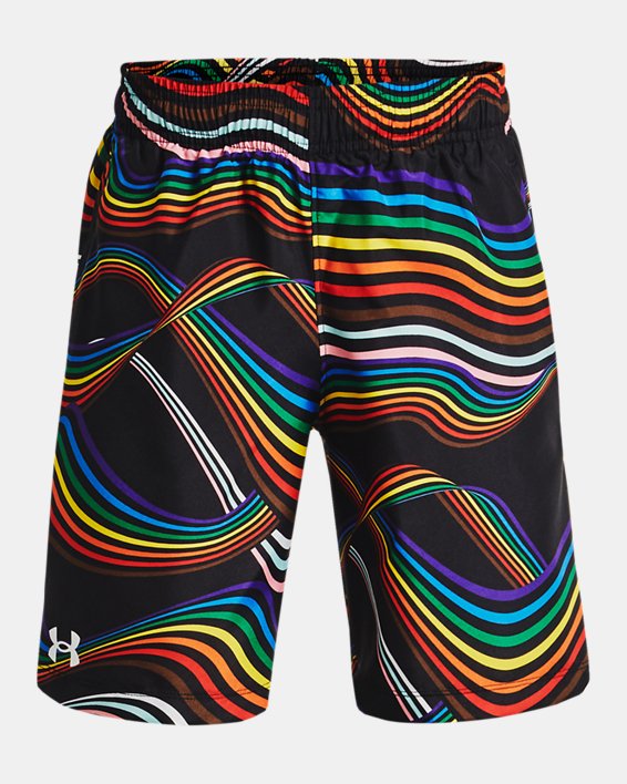 Boys' UA Tech™ Woven Printed Shorts in Black image number 0